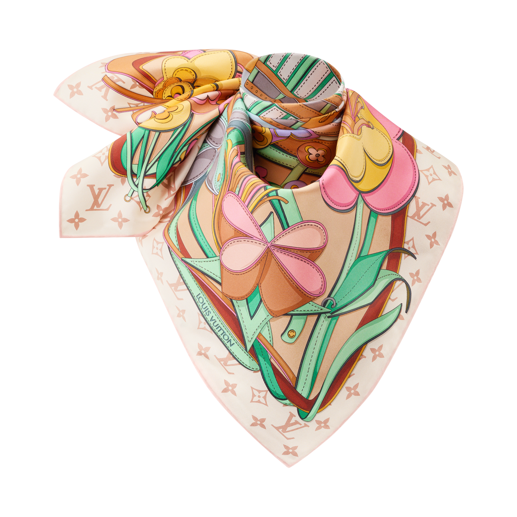 LV En Fleurs Square 90 S00 - Women - Accessories | LOUIS VUITTON ®